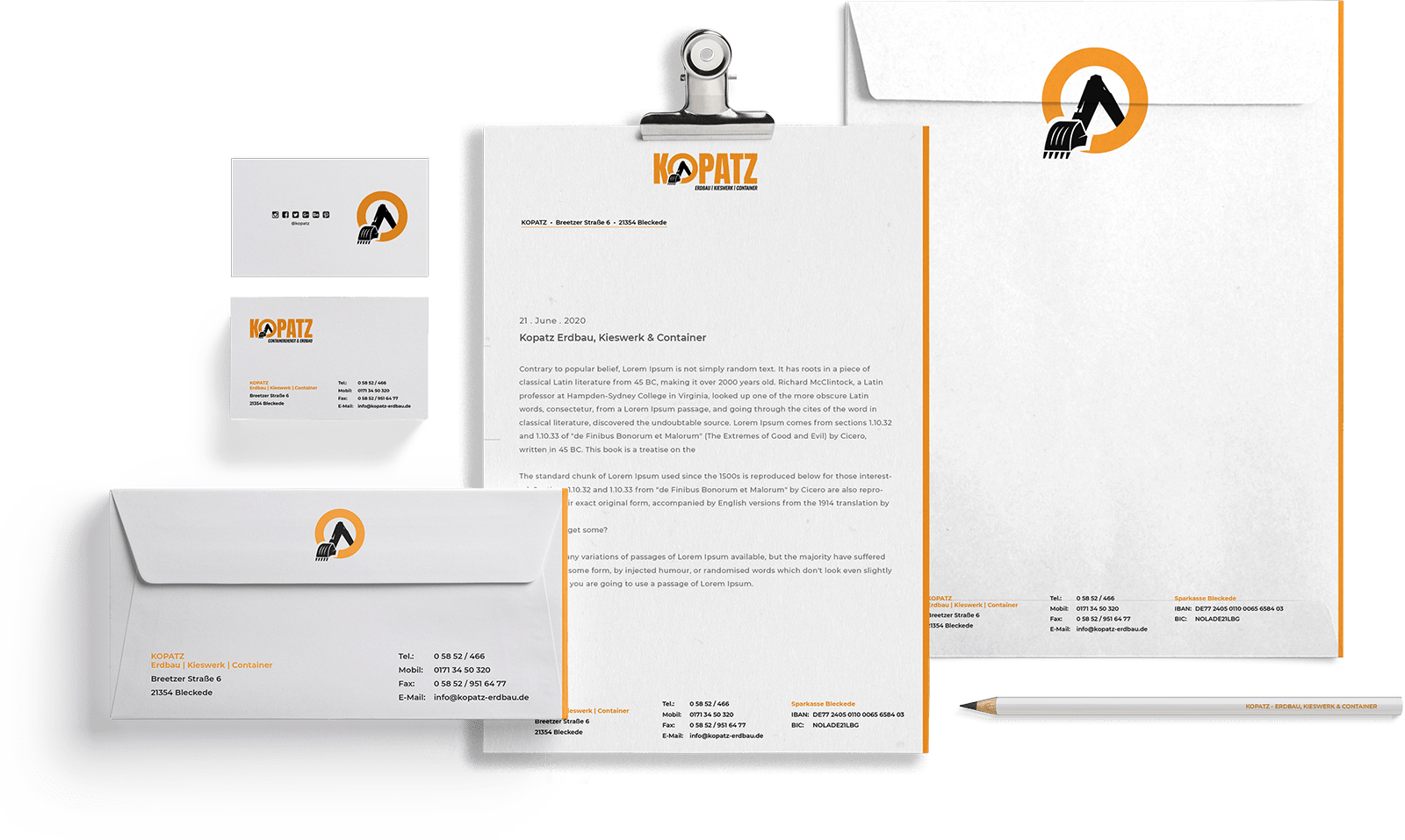 kopatz-branding Kopatz Briefpapier und Visitenkarten